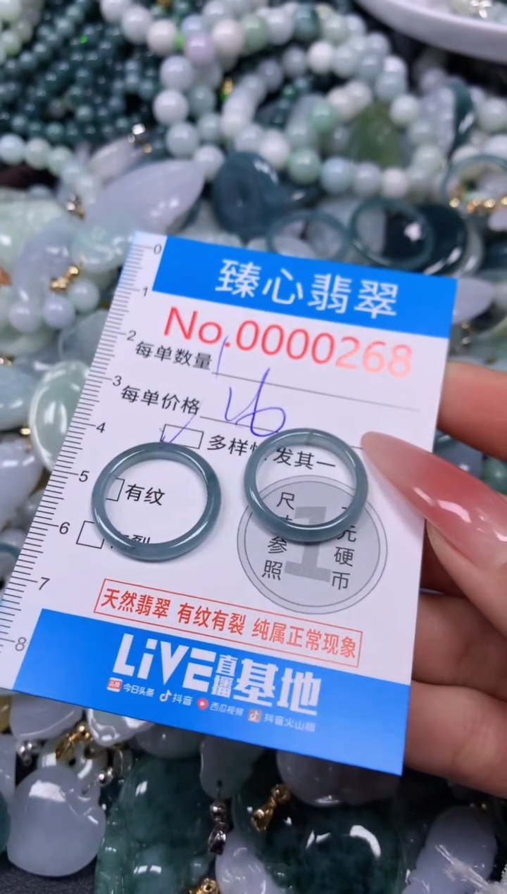 【闪购商品】翡翠颈饰未镶嵌含绳000268