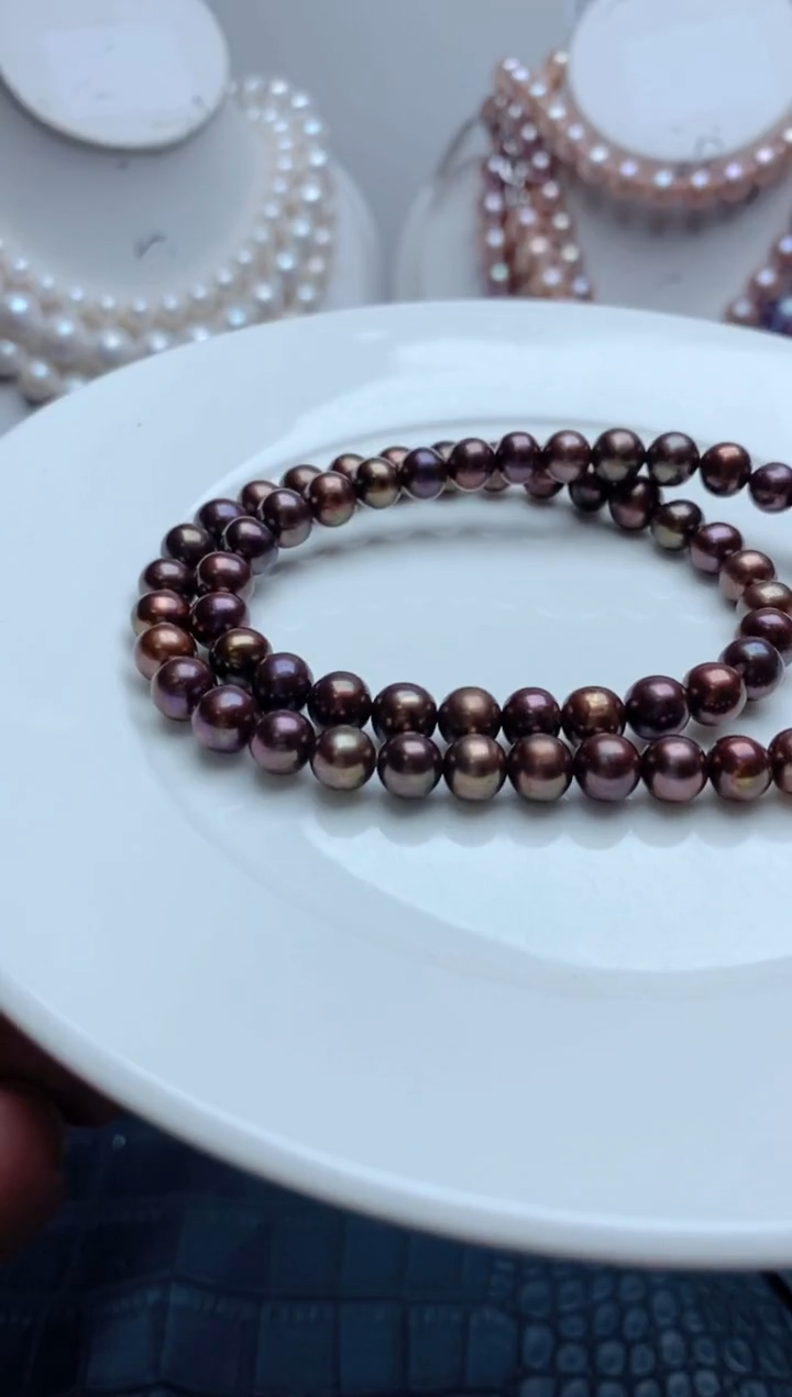 淡水珍珠未镶嵌颈饰0213