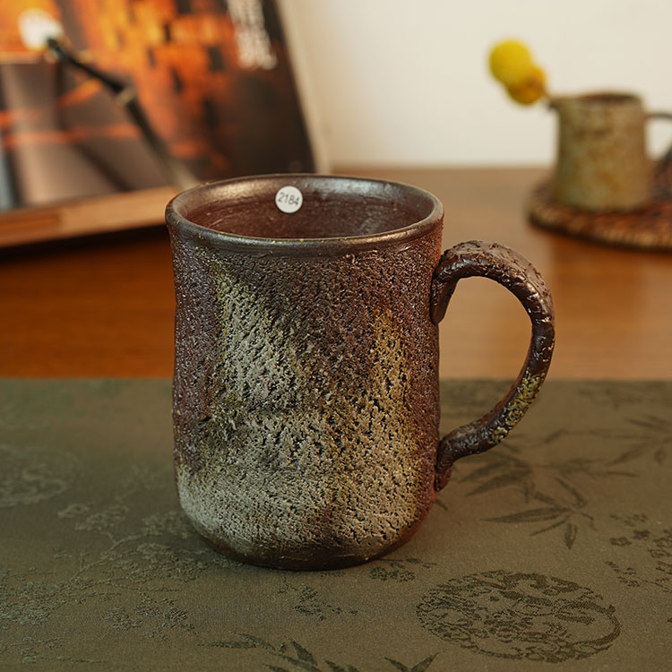 伊禾集物 日本备前烧手工匠人岩本哲也 咖啡杯 马克杯 2184#