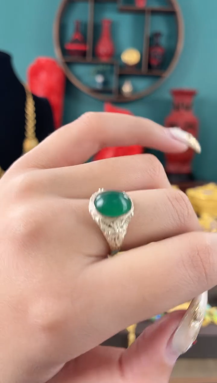 非遗手工花丝镶嵌戒指