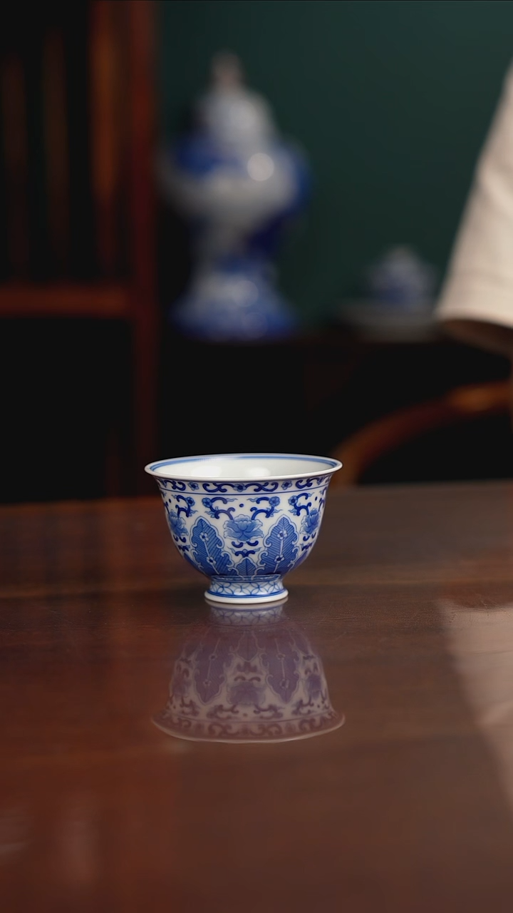 晓月柴窑 芭蕉叶杯