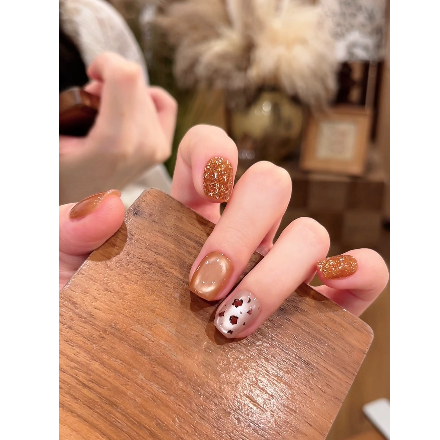 W【南瓜派对】纯手工定制美甲拆卸穿戴甲A4922