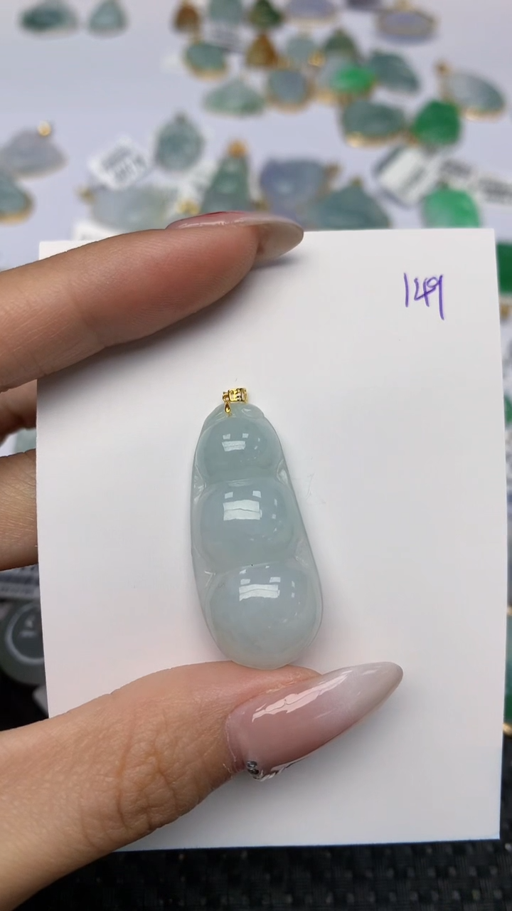 【闪购商品】翡翠颈饰18K金镶嵌天然翡翠A货