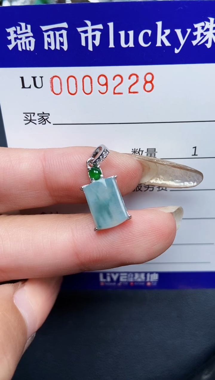 【闪购商品】翡翠颈饰银S925镶嵌9228