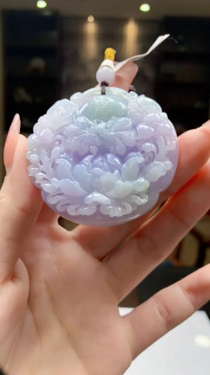 【闪购商品】定制翡翠未镶嵌1074-毛货挂件32