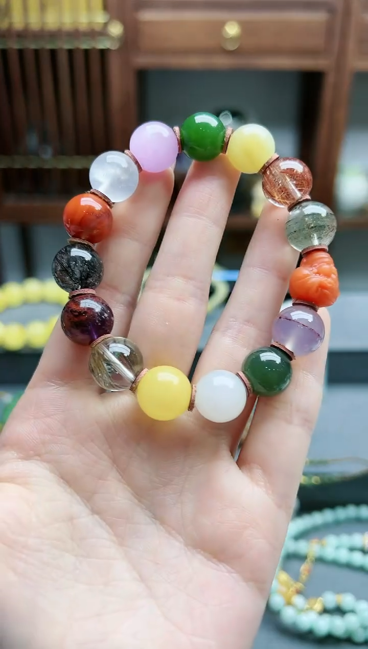 【闪购商品】水晶手串未镶嵌水晶多宝手串*1 TF