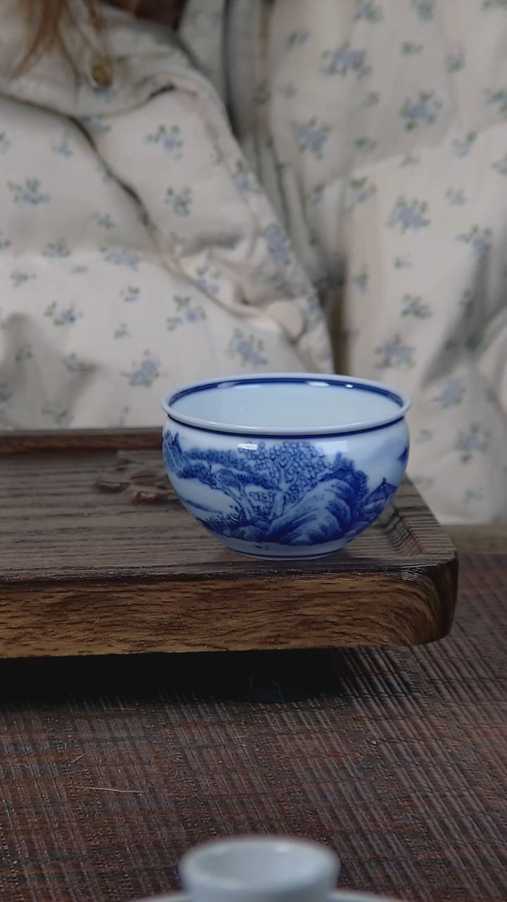 【闪购商品】折葵非器手工手绘山水缸杯