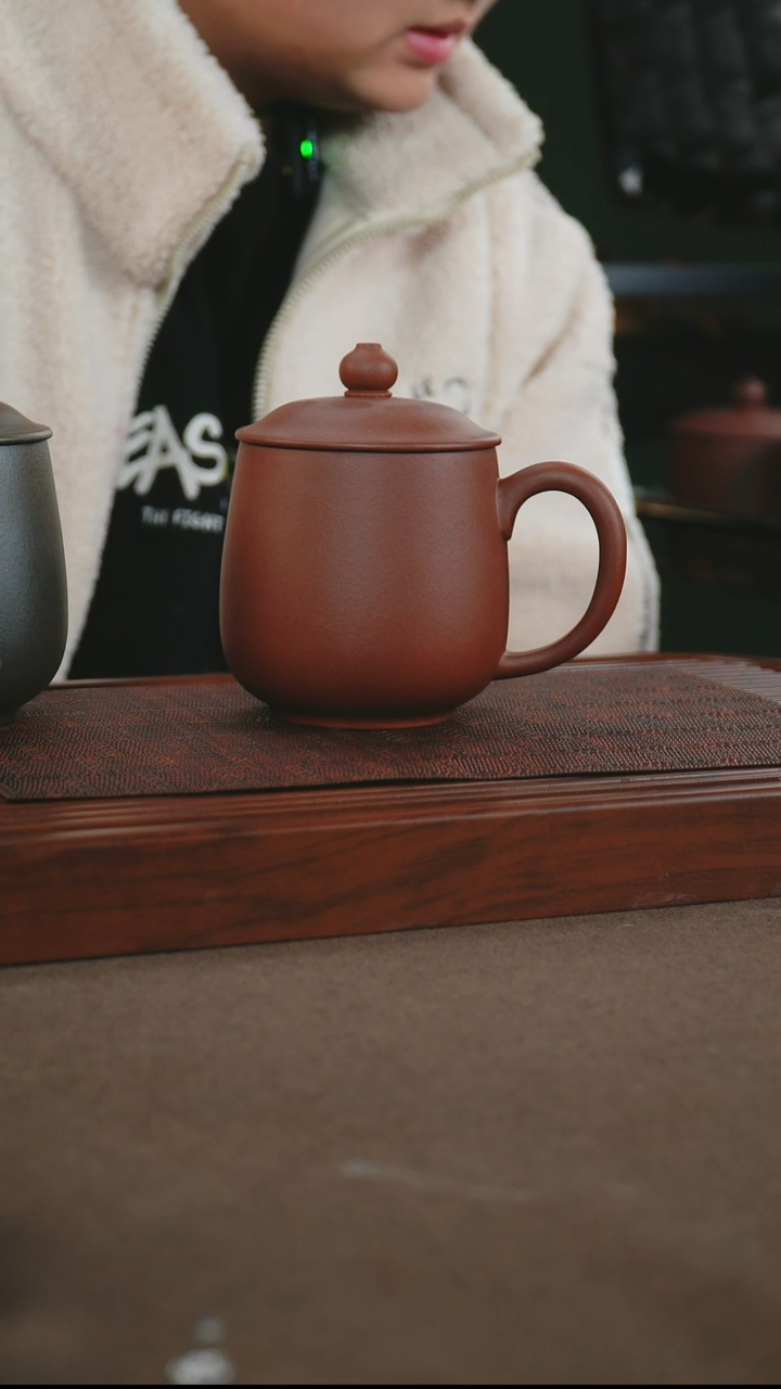 茶杯紫砂清水泥  450cc