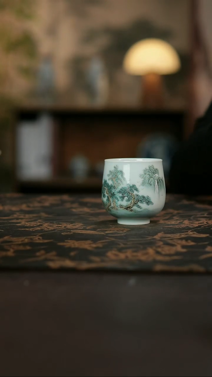 景德镇陶瓷杯碗柴烧多人