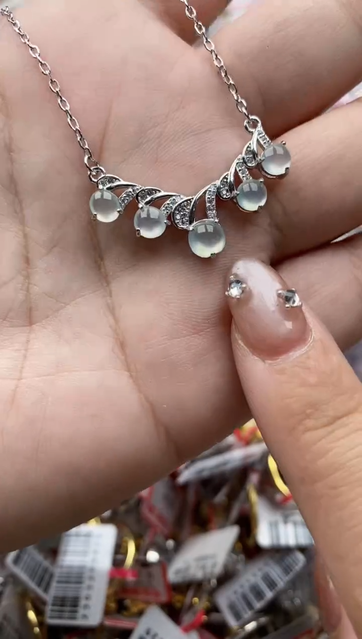 【闪购商品】翡翠戒指银S925镶嵌55555---8+++