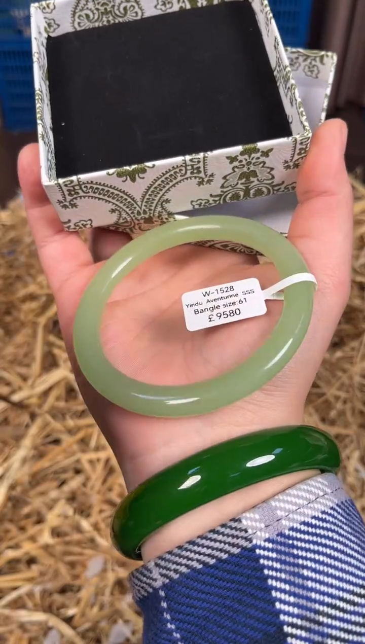 未镶嵌手镯石英质玉编码W1528