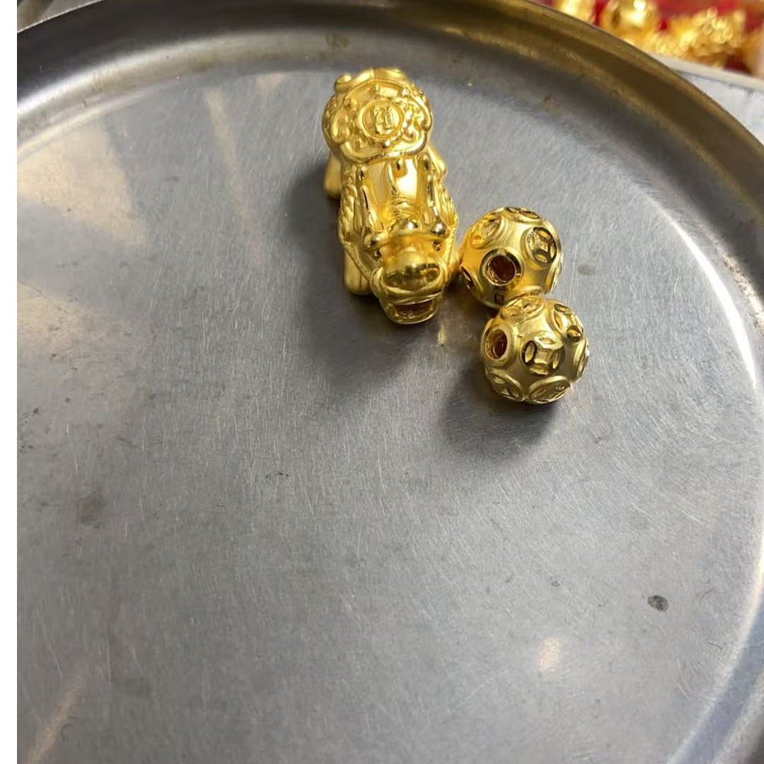 6.97克足金999貔貅转运珠