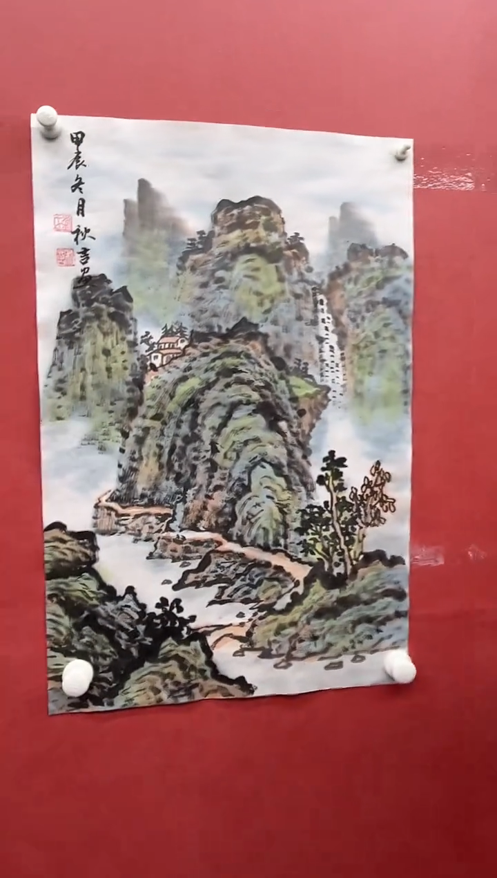 【闪购商品】绘画刘秋言-2.7平尺-山水-纸片