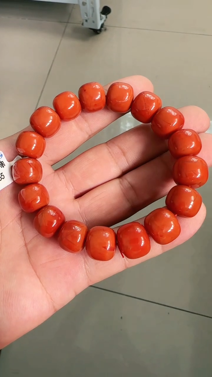 南红玛瑙多样性发一件未镶嵌14mm瓦西老型单圈