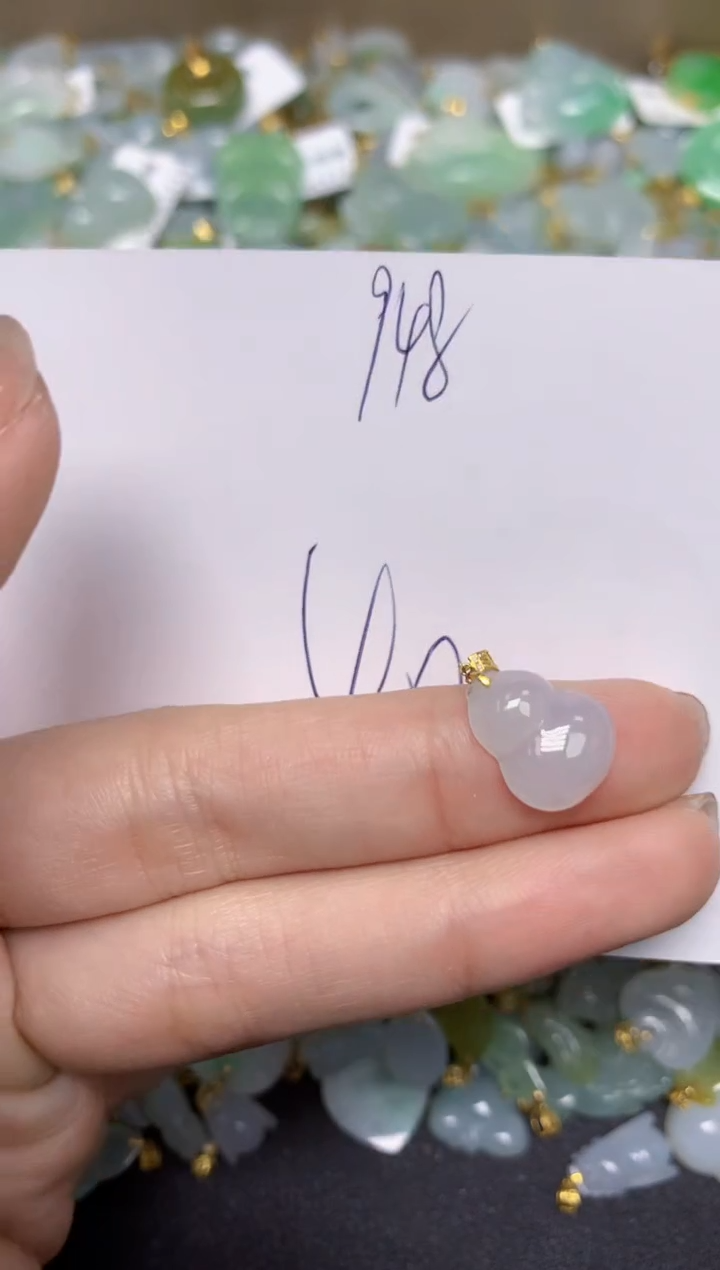 【闪购商品】翡翠颈饰18K金镶嵌 天然翡翠A货