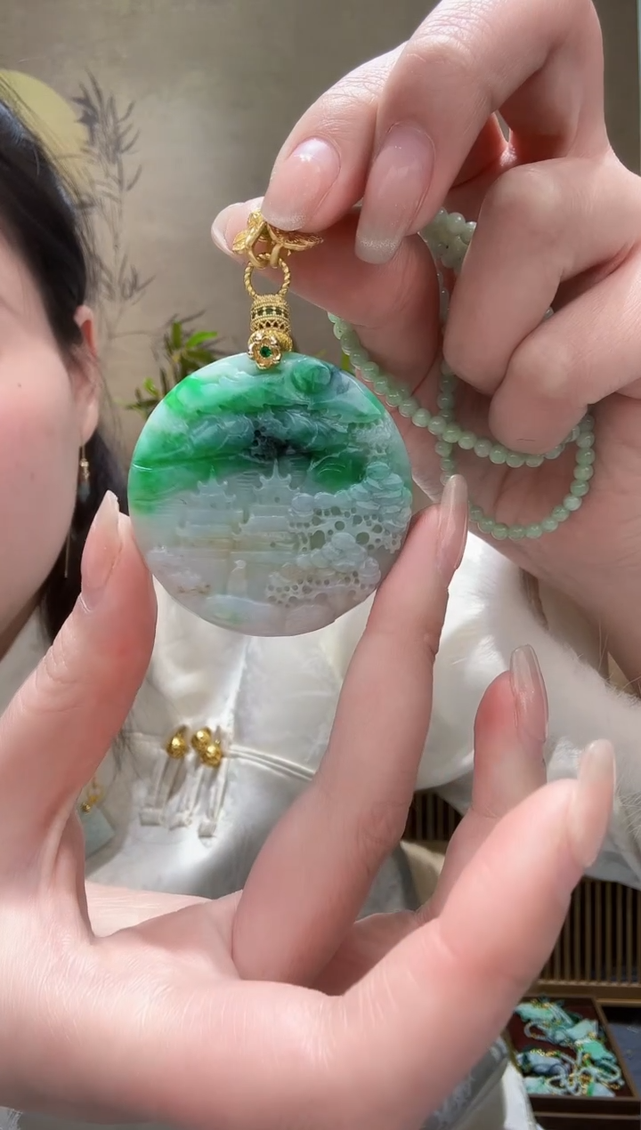 【闪购商品】翡翠颈饰未镶嵌吊坠