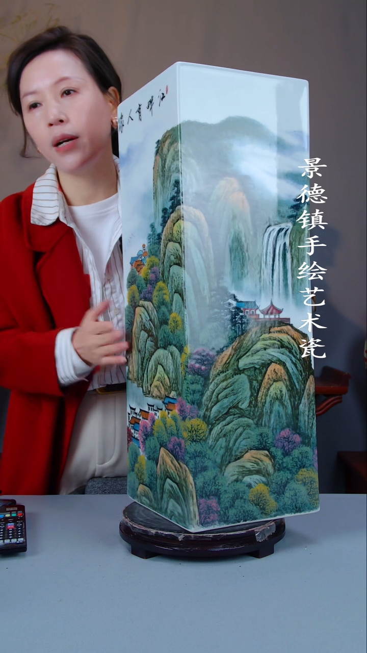 摆件陶瓷景德镇手工手绘陶瓷摆件39