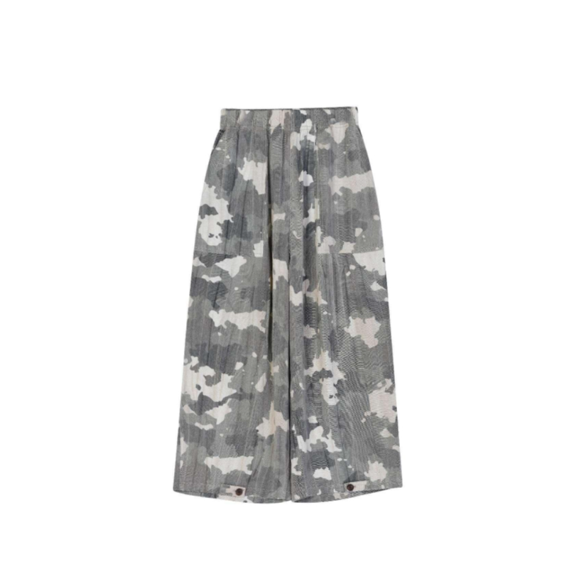  OIIORIRI松紧腰宽松九分迷彩裤25年春夏25SSPT182——1980