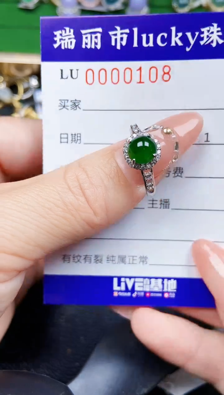 【闪购商品】翡翠颈饰银S925镶嵌0108