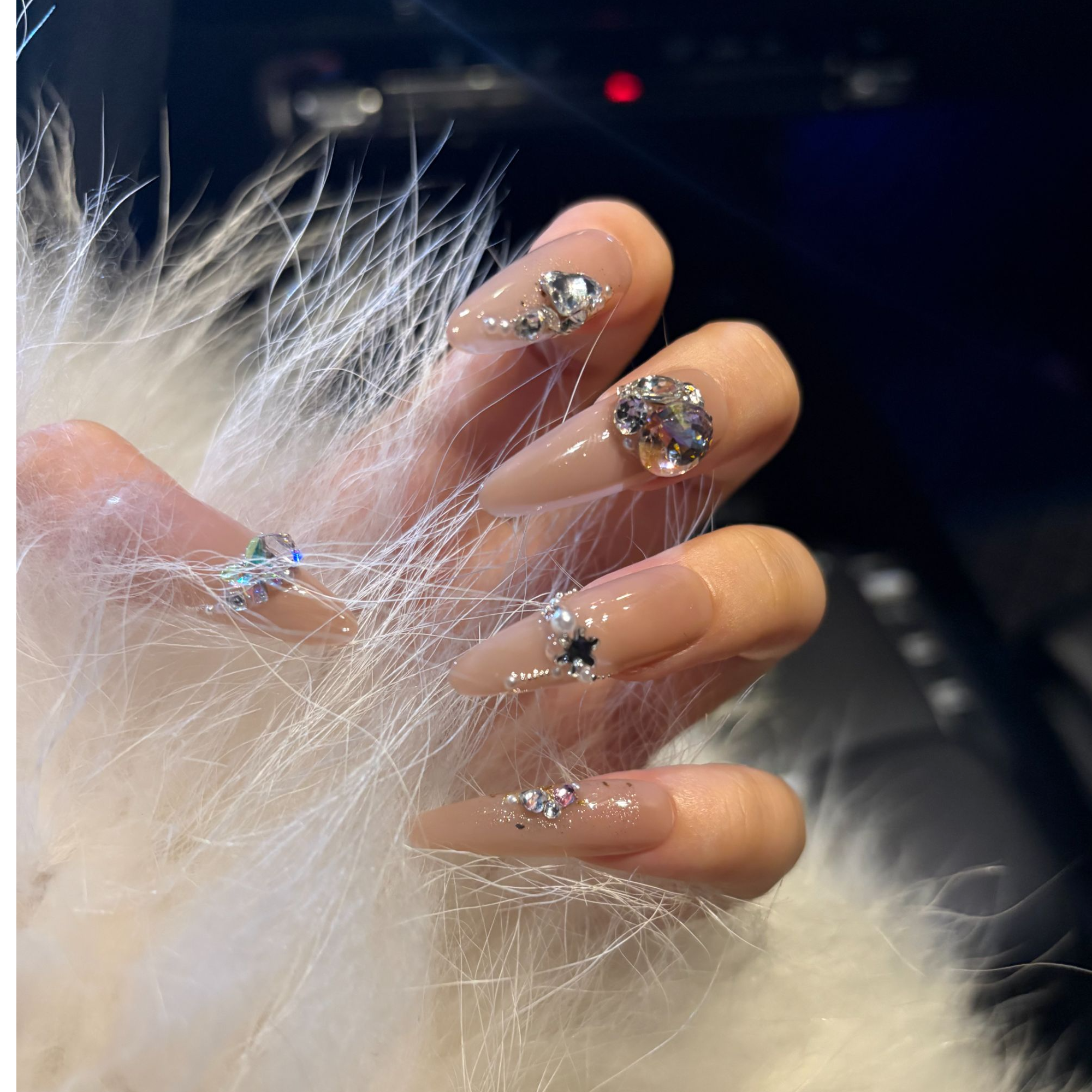 娇娇流光 温柔风秋冬裸粉全华拼钻高定款