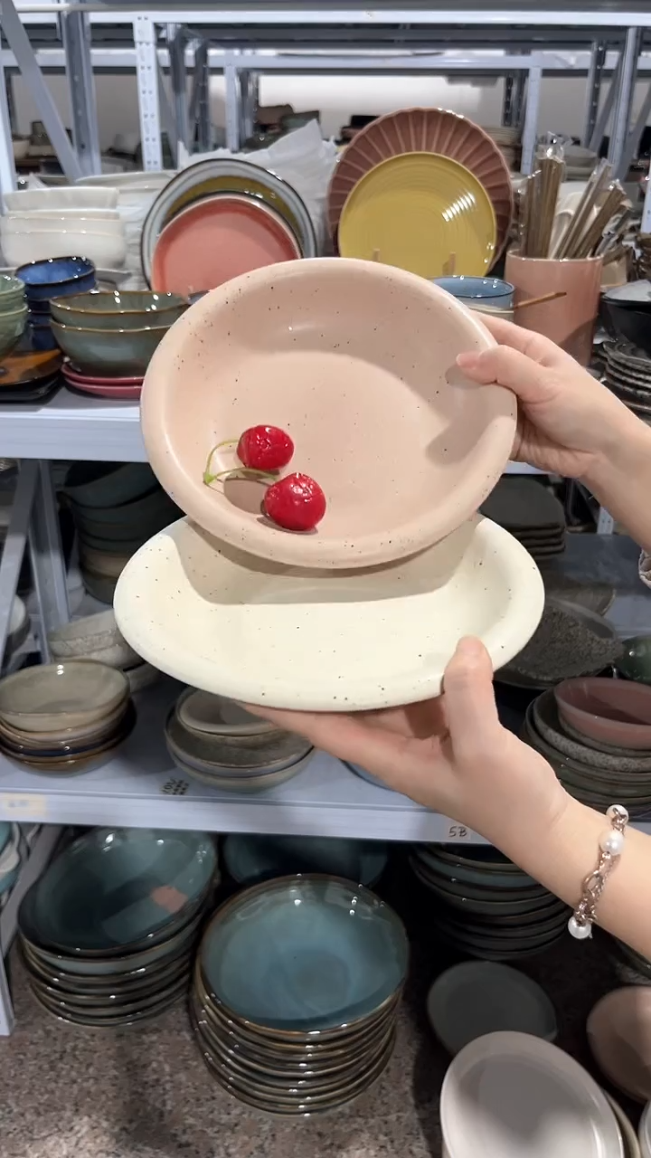 【闪购商品】瓷片外贸尾货瑕疵满20包邮X2 白色加粉色