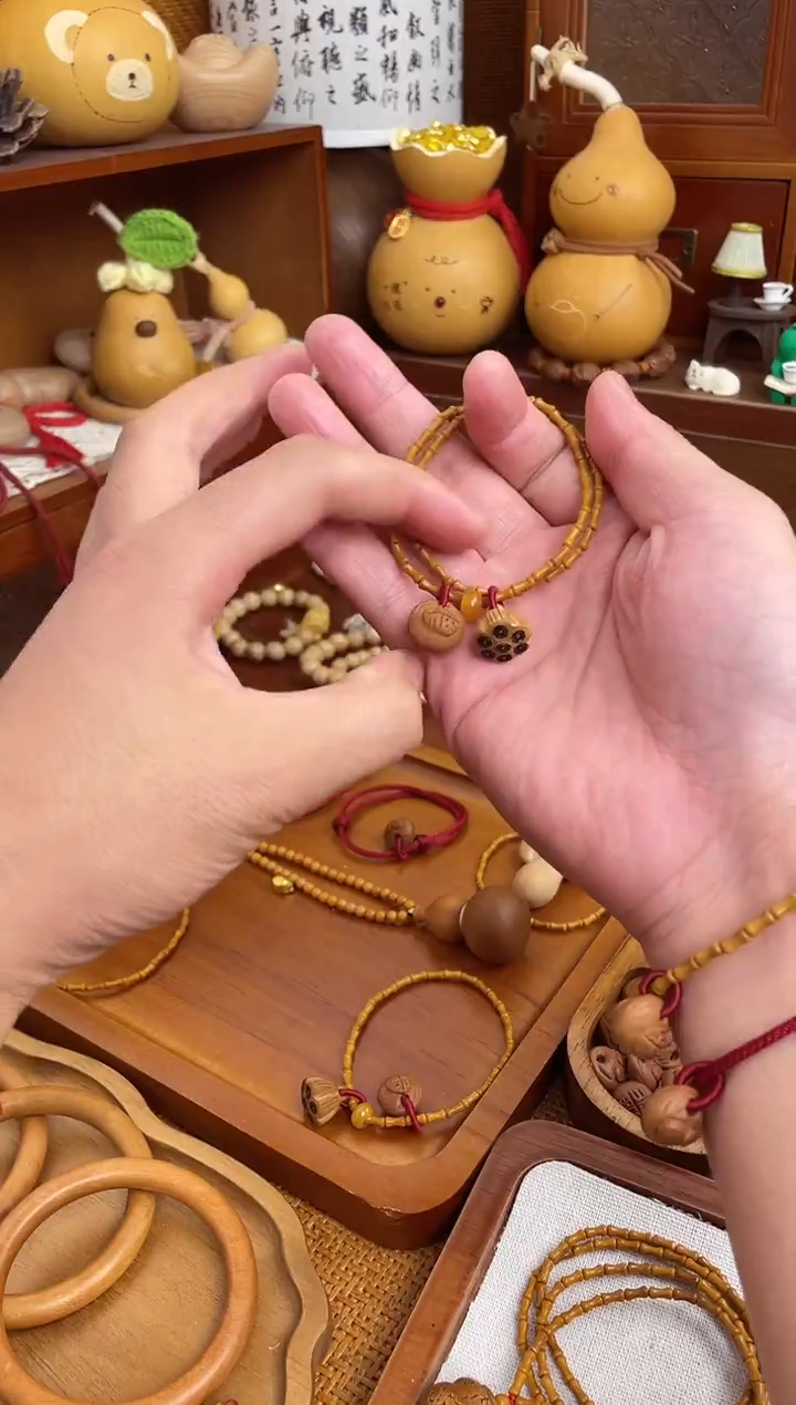 竹节手串一物一拍好运连连双圈