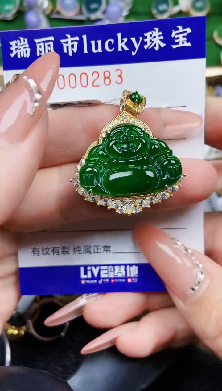 【闪购商品】翡翠颈饰银S925镶嵌0283