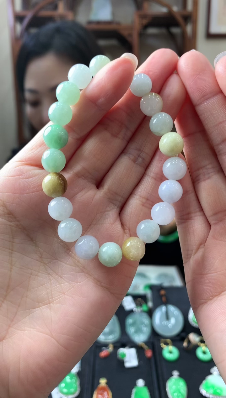 【闪购商品】翡翠手链未镶嵌手串