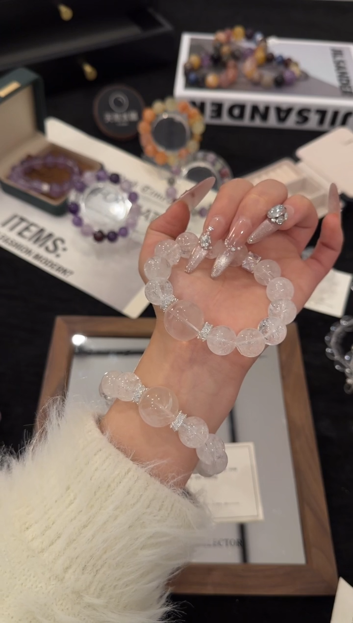 合金手链水晶白阿赛x3514