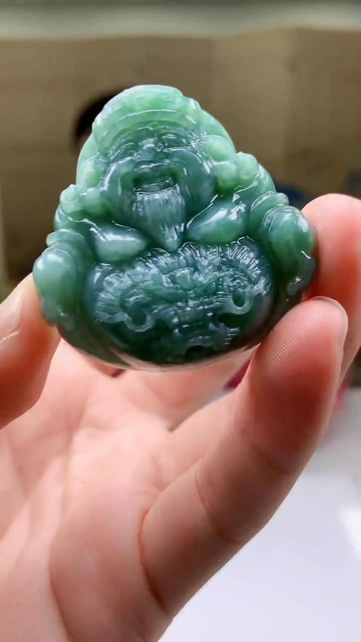 【闪购商品】定制翡翠未镶嵌4852bb-毛货挂件14