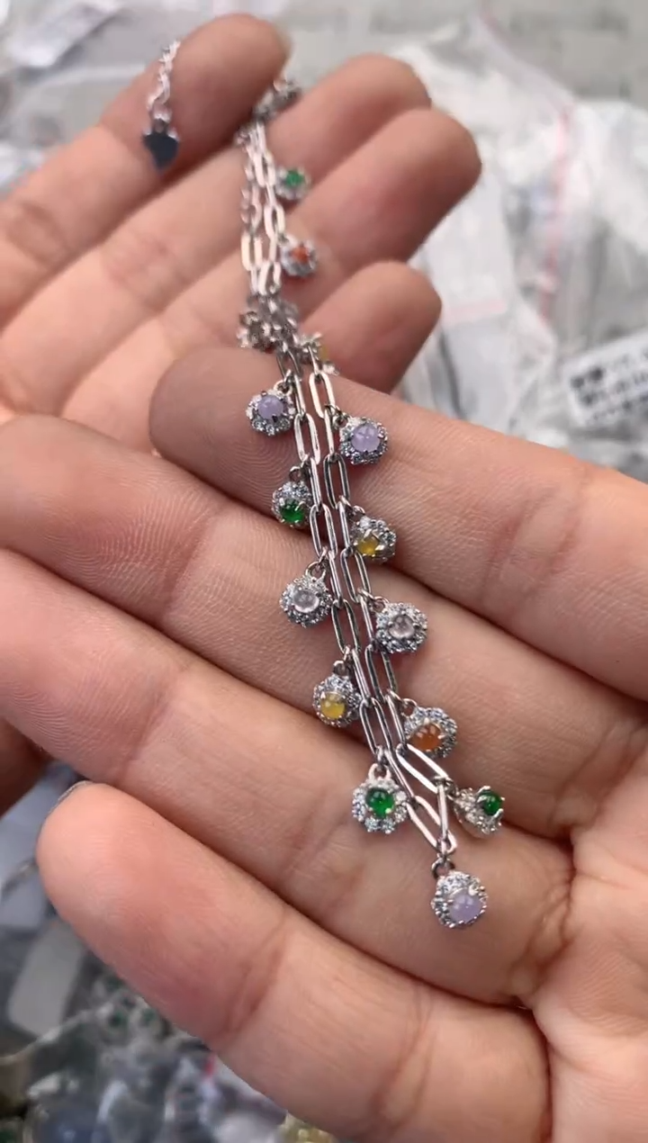 银S925镶嵌戒指翡翠999                4