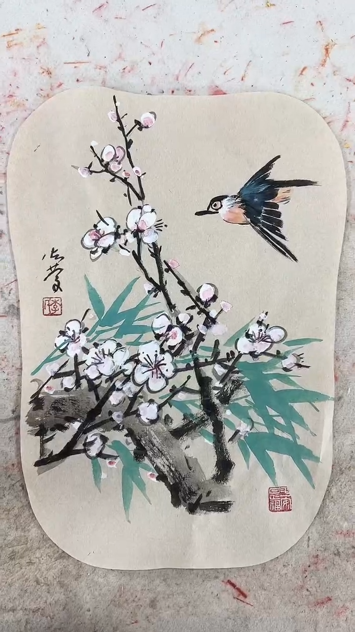 国画李火庆/国画/花鸟