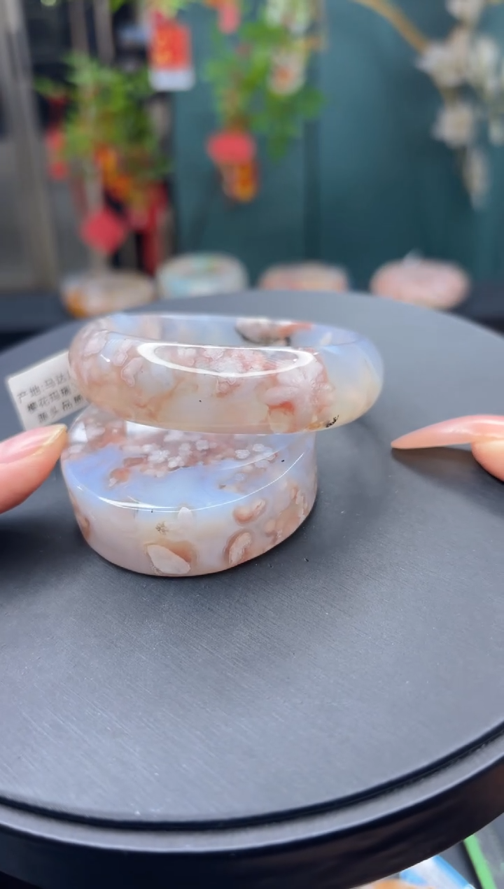 【闪购商品】石英质玉手镯未镶嵌2107（54圈赠送镯心）