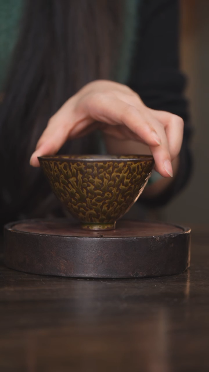 【闪购商品】杯47柴房陶瓷柴烧斗笠