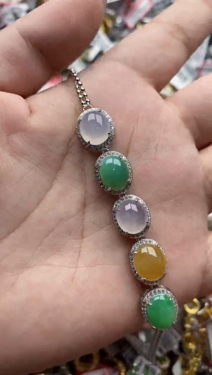 【闪购商品】翡翠戒指银S925镶嵌111111---1