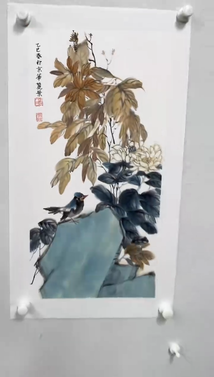 国画老师绘画作品