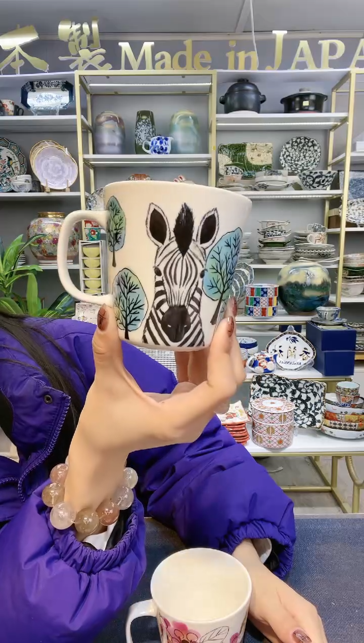 【闪购商品】碗和蓝马克杯一只装