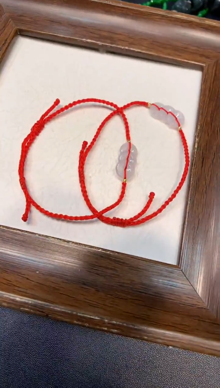 18K金镶嵌手绳翡翠手绳  多样性发一件