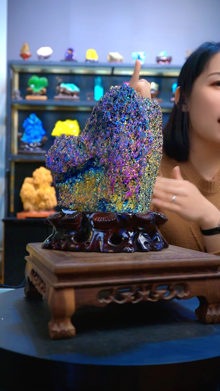 石材A****8精品矿石晶体摆件