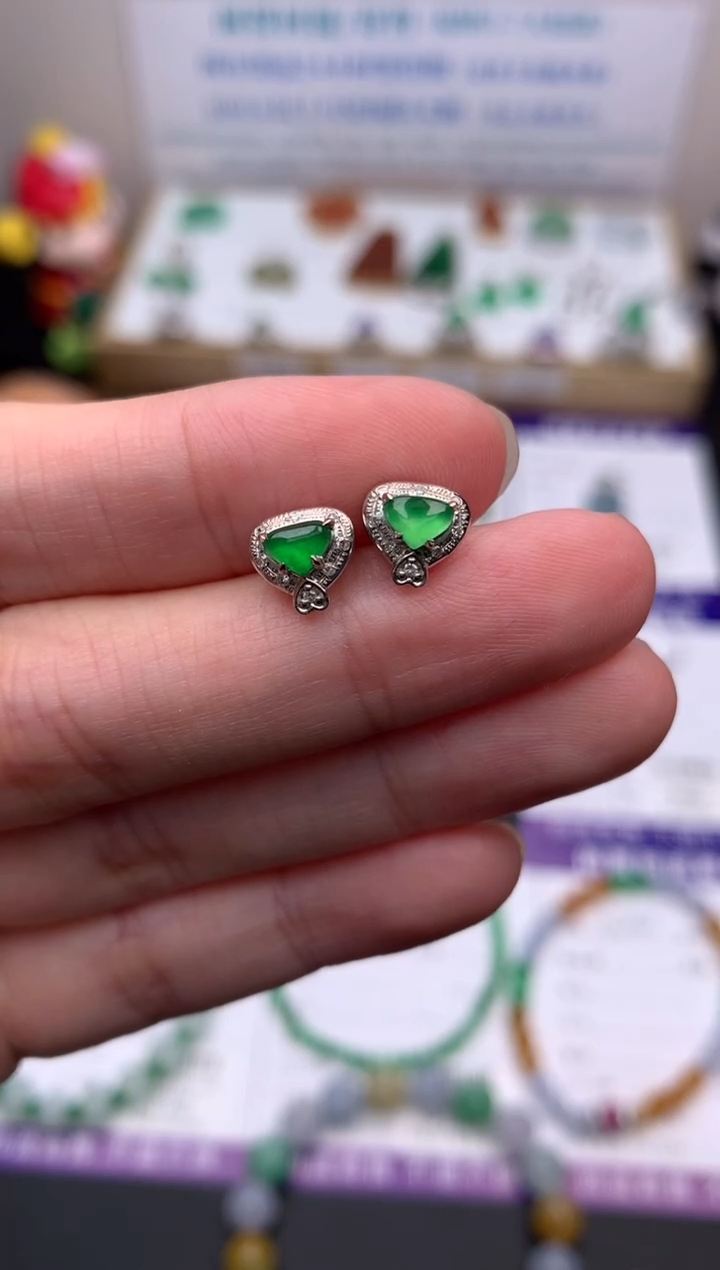 【闪购商品】定制翡翠18K金镶嵌模式推广期24小时鉴赏期