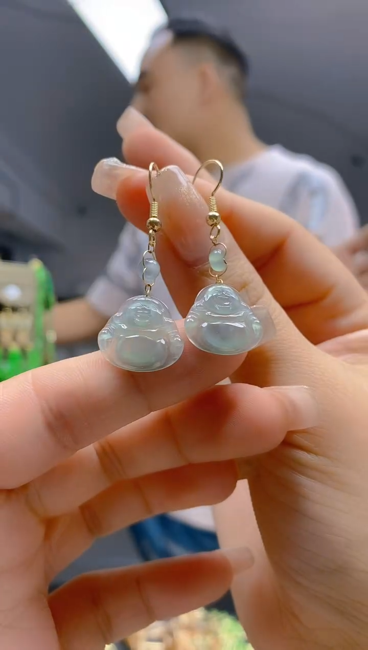 【闪购商品】翡翠耳饰合金175翡翠耳钩