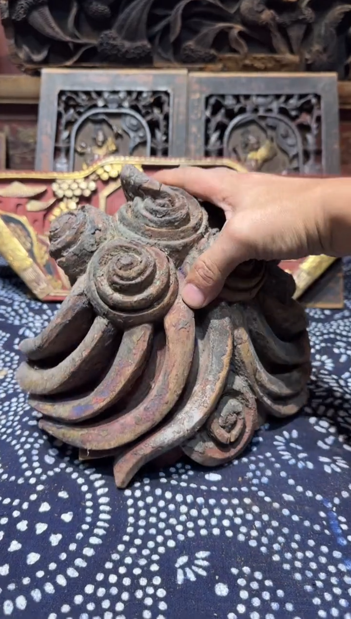 香榧木朝*兰老木雕老物件