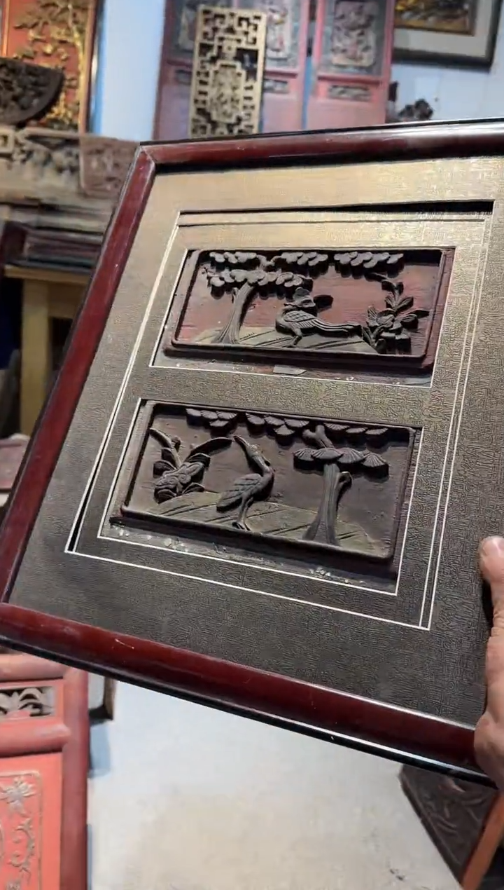 香榧木凤**潮老木雕老物件