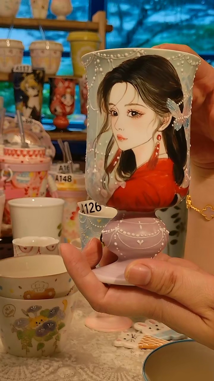 陶瓷景德镇手绘陶瓷杯