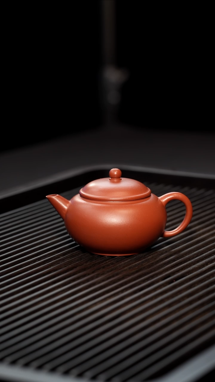 茶壶紫砂半手工小红泥剑流水平150cc