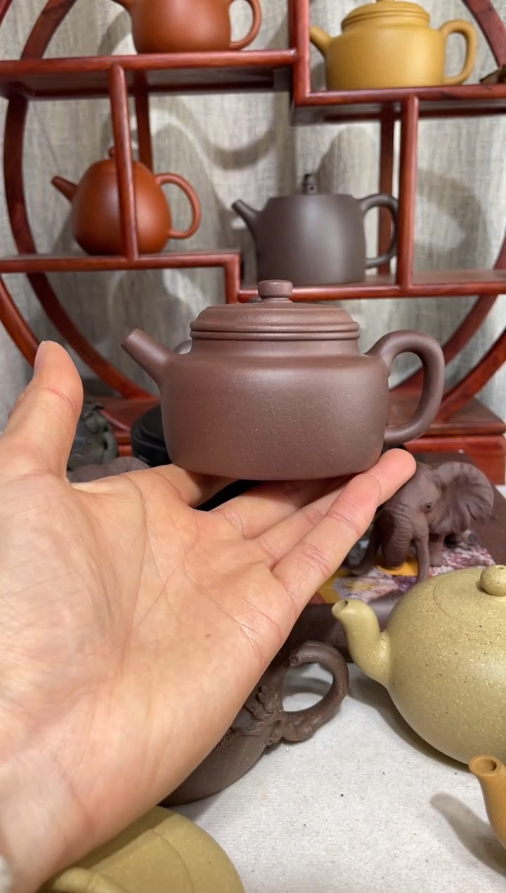 【闪购商品】紫砂茶壶台西底板紫泥大亨德钟170cc 电窑