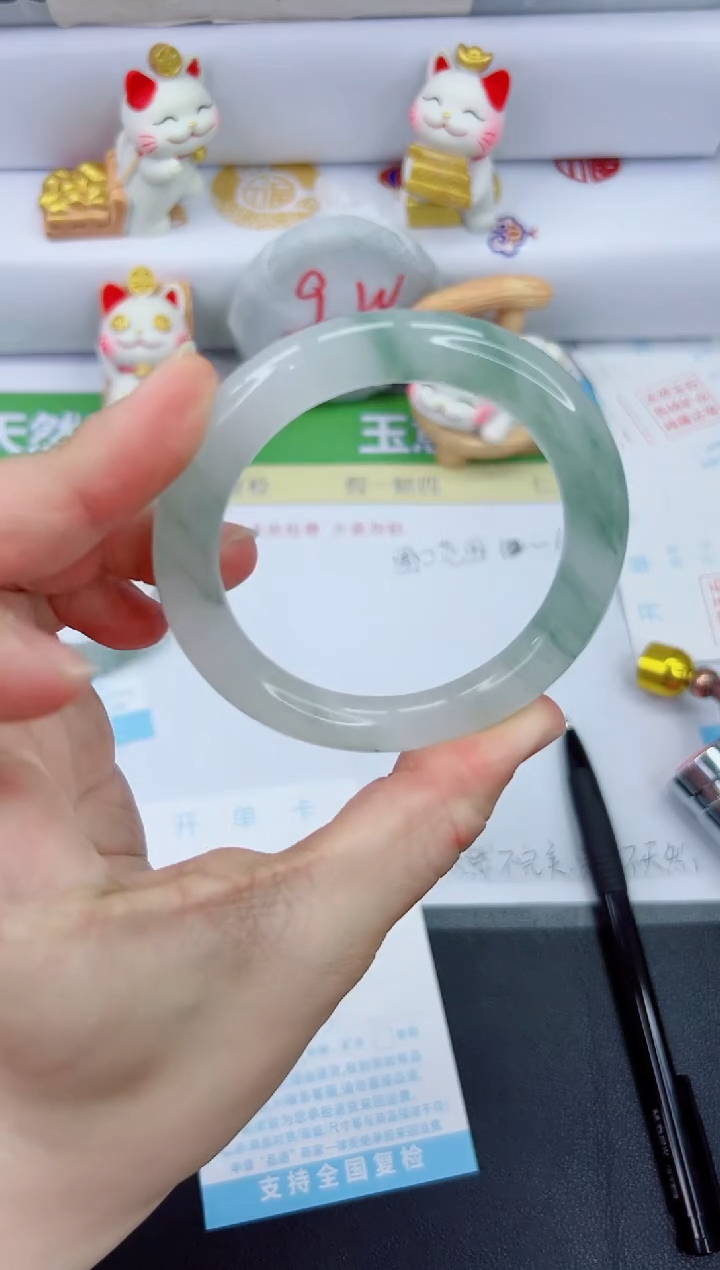 【闪购商品】石英质玉手镯未镶嵌1065-54.8