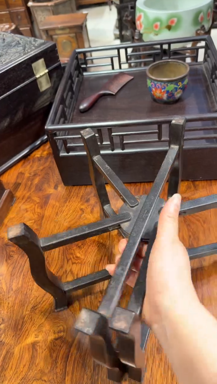 木紫檀折叠置物架398.88888888888