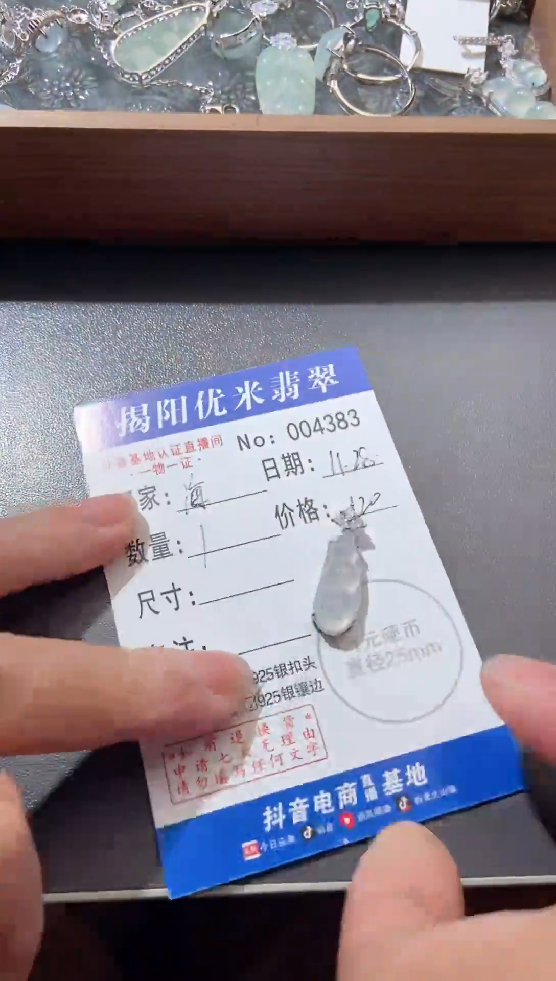颈饰银S925镶嵌翡翠海?银S925镶嵌