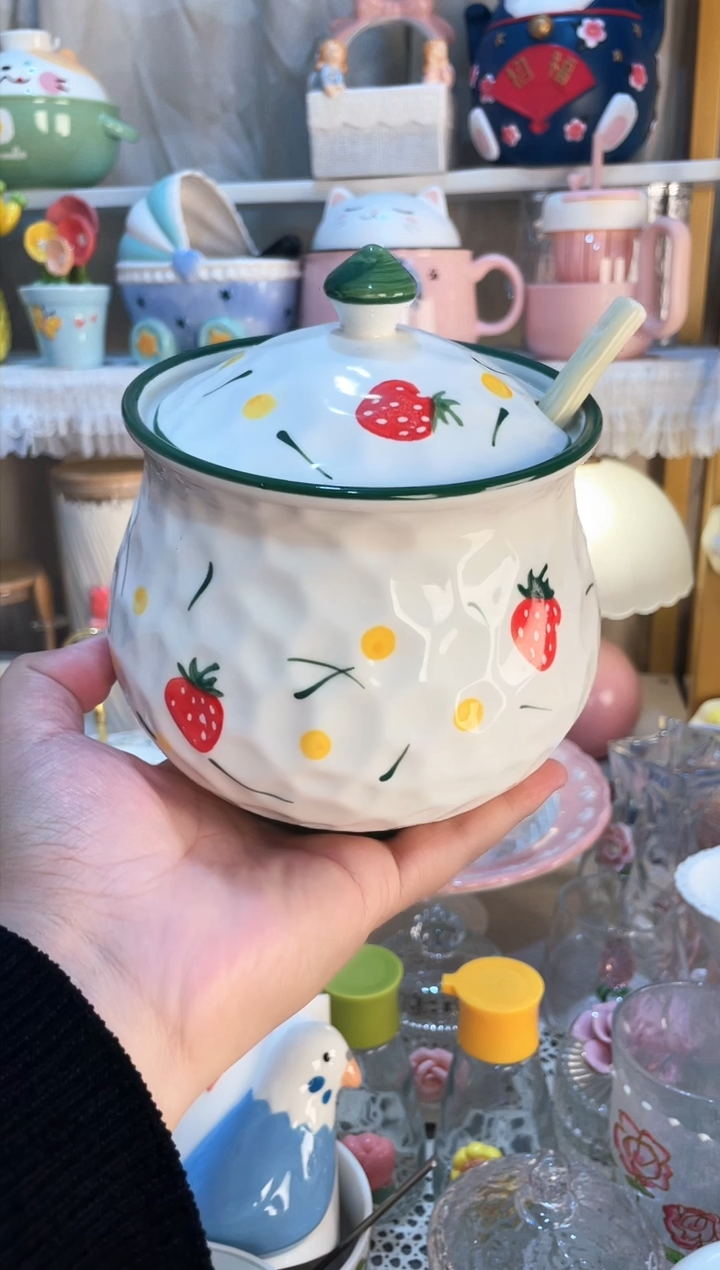 【闪购商品】瓷片猪油罐 质量好发货快放心拍